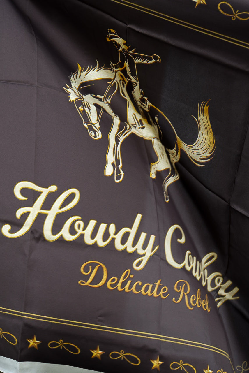 Howdy Cowboy Silk Scarf