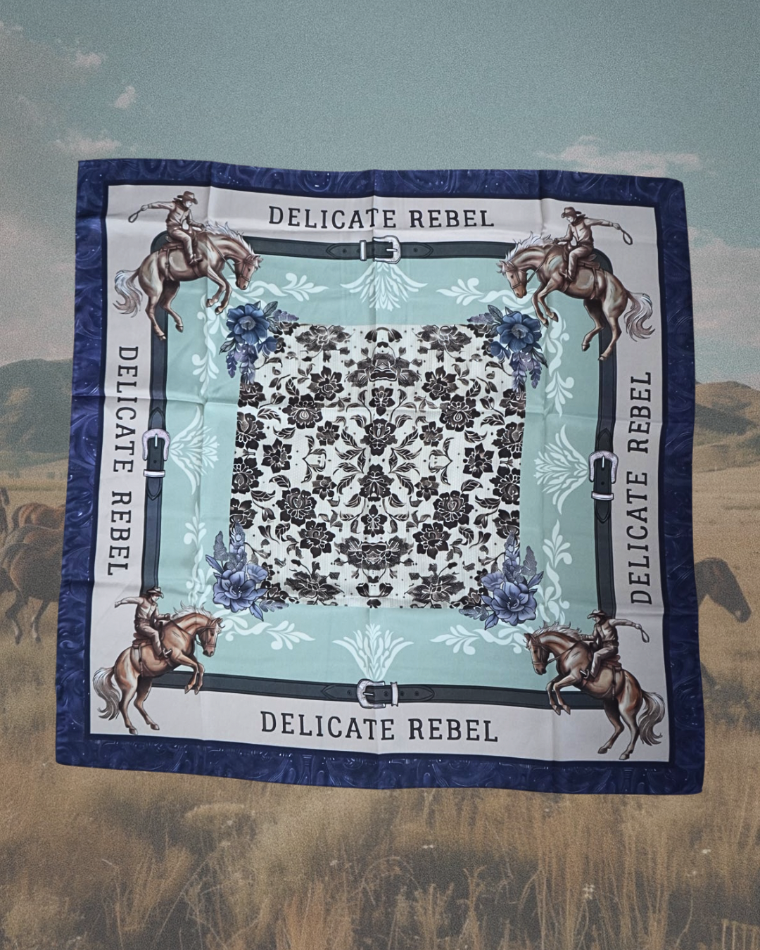 Wildflower Wrangler Silk Scarf