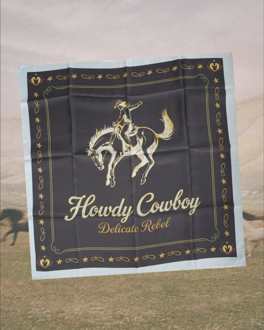 Howdy Cowboy Silk Scarf